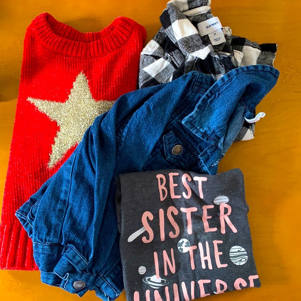 Long Sleeved Shirts, sweater and Jacket Bundle